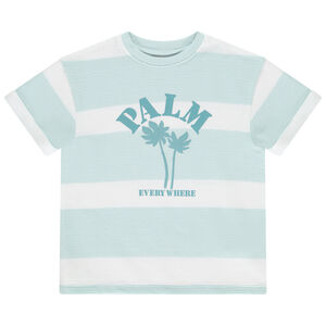 Κοντομάνικο μπλουζάκι φαντεζί από jersey ottoman για αγόρι 