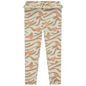 Μακρύ πλεκτό κολάν με φαντεζί σχέδιο για μωρό κορίτσι 