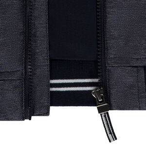 Αντιανεμικό με κουκούλα και μεταλλικό εφέ για αγόρι 