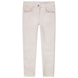 Jean slim μονόχρωμο denim για κορίτσι 