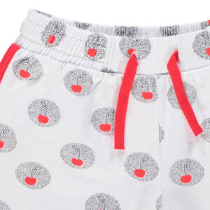 Σορτς σπορ με φαντεζί σχέδιο για bebe κορίτσι 