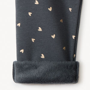 Παντελόνι φόρμας με glitter καρδιές για μωρό κορίτσι 