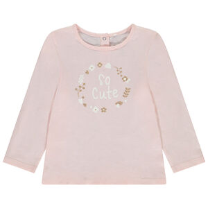 Μακρυμάνικο T-shirt με τύπωμα για bebe κορίτσι 