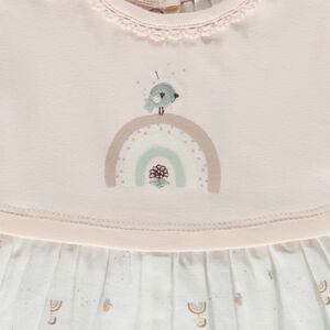 Φόρεμα effet 2-σε-1 με σχέδιο ουράνιο τόξο για bebe κορίτσι 