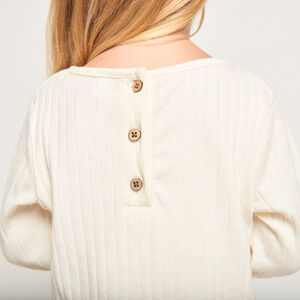 Φόρεμα 2 σε 1 bi-matière με λουλουδάτο σχέδιο για bebe κορίτσι 