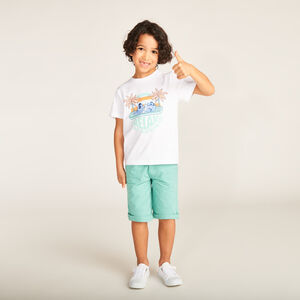 T-shirt κοντομάνικο με ανάγλυφο σχέδιο Stitch Disney για αγόρι 
