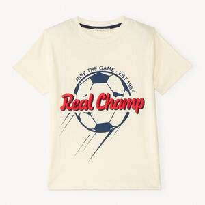 T-shirt με κοντά μανίκια με κέντημα για αγόρι 