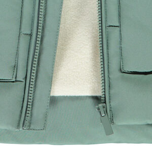 Αμάνικο μπουφάν με εφέ color block για μωρό αγόρι 