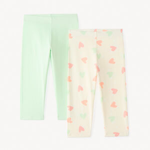 Σετ 2 κολάν από απλό ζέρσεϊ με σχέδια για κορίτσι 