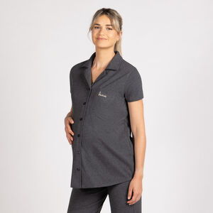 Chemise pour pyjama de grossesse et d'allaitement brodée 