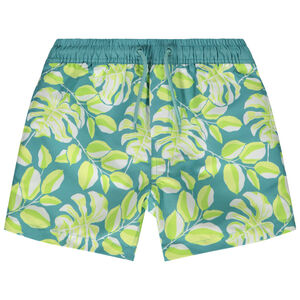 Σορτς μπάνιου από μικροΐνες με σχέδιο φύλλα για αγόρι 