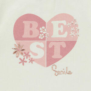 Σύνολο jogging από φούτερ με εφέ color block για κορίτσι μωρό 