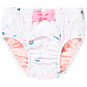 Culotte de bain anti-UV imprimé sirènes pour bébé fille 