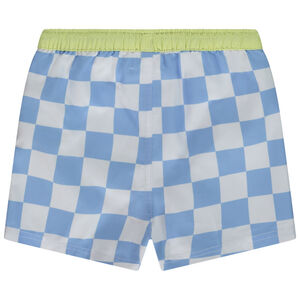 Σορτς μαγιό με σχέδιο damier και print φοίνικες για bebe αγόρι 