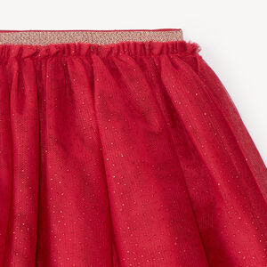Jupe courte fille en tulle à paillettes 