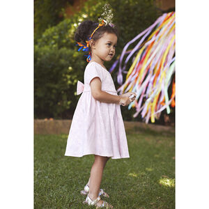Φόρεμα γιορτής με ιριδίζουσα όψη για μωρό κορίτσι 