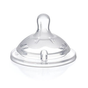 Θηλή Σιλικόνης Natural Feeling Γρήγορη Ροή 6m+ (2Τμχ.) 