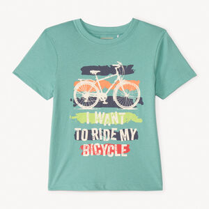 T-shirt με κοντό μανίκι για αγόρι με εκτύπωση 