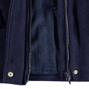 Μαντό από μάλλινη τσόχα με επένδυση sherpa 