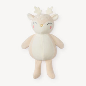 Peluche naissance biche en velours 