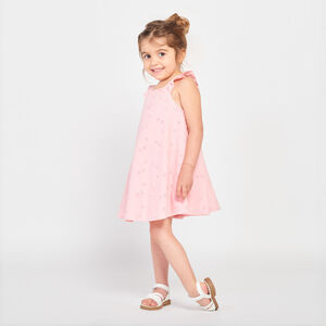 Φόρεμα με σταυρωτό πίσω και δαντέλα για μωρό κορίτσι 