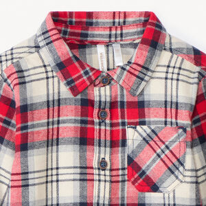 Πουκάμισο μακρυμάνικο καρό για bebe αγόρι 