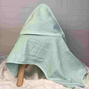 Μονόχρωμη Kάπα-Μπουρνούζι Μέντα -ABO 