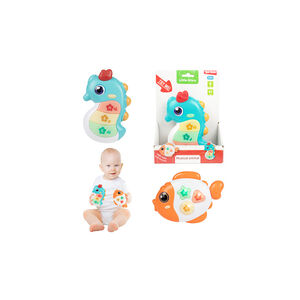Βρεφικά Μουσικά Ζωάκια Ψαράκι & Ιππόκαμπος Με Φως & Ηχο Σε 2 Σχέδια Little Stars - 1τμχ.  