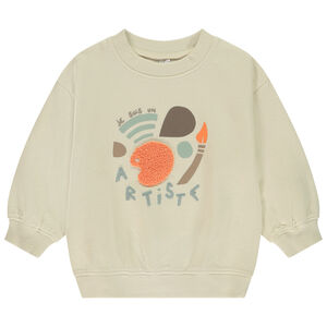 Φούτερ molleton oversized με σχέδιο ζωγραφικής για bebe αγόρι 