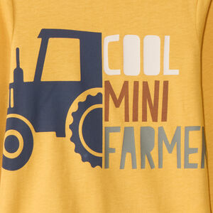 Μπλούζα μακρυμάνικη από jersey με φαντεζί σχέδιο για bebe αγόρι 