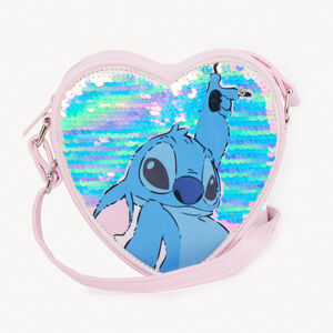 Τσαντάκι ώμου καρδιά Stitch Disney με μαγικά παγιέτα κορίτσι 