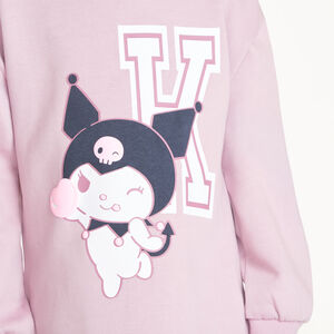 Φόρεμα με ύφος φούτερ για κορίτσια Kuromi Hello Kitty 