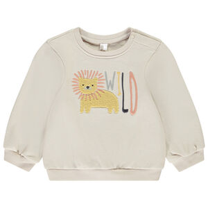 Sweat en molleton avec broderie bouclette pour bébé garçon 