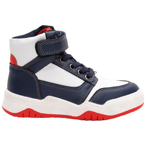 Τρίχρωμα μποτάκια με κορδόνια και βέλκρο, από 28 έως 35 