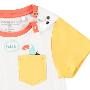 Σετ πλαζ t-shirt και σορτς με σχέδια Toucan/Φοίνικας 