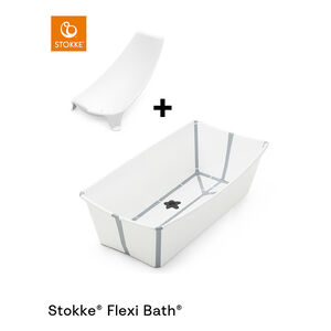 Μπανάκι Πτυσσόμενο Flexi Bath X-Large Bundle White 