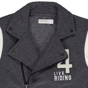 Περφέκτο σε molleton brossé effet color block για αγόρι 