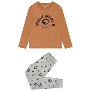 Pyjama 2 pièces en jersey imprimé musique pour garçon 