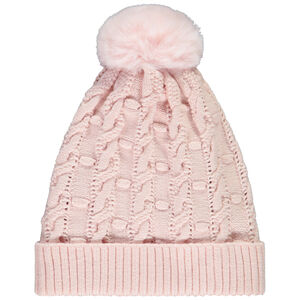 Σκουφάκι πλεκτό με πον πον για κορίτσι 