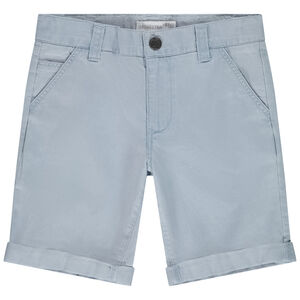 Βερμούδα μονόχρωμη υφασμάτινη φαντεζί για αγόρι 