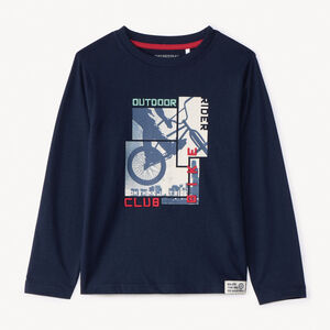 T-shirt μακρυμάνικο με φωτογραφία για αγόρι 