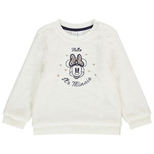 Sweat polaire en sherpa broderie Minnie Disney pour bébé fille Main Sweat polaire en sherpa broderie Minnie Disney pour bébé fille