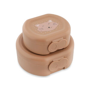 Σετ 2 ροζ lunchbox gigogne Mrs. Cat για σνακ 