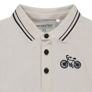 Πολυάρι μακρυμάνικο με κέντημα ποδήλατο για μωρό αγόρι 