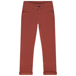 Παντελόνι twill μονόχρωμο για αγόρι 