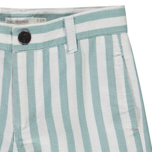 Βερμούδα υφασμάτινη με τοποθετημένες ρίγες για αγόρι 