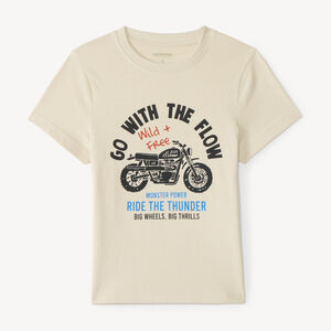T-shirt αγοριών κοντό μανίκι με τύπωμα φαντασίας 