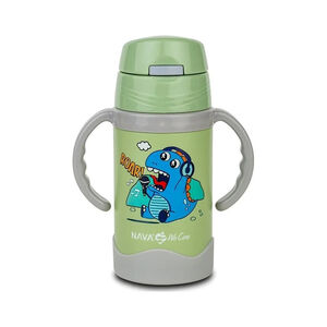 Θερμός Μπουκάλι Ανοξείδωτο “We Care” Πράσινο 300ml Nava  