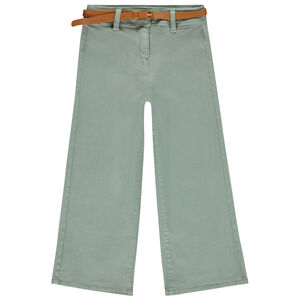 Παντελόνι τζιν σε overdyed σχέδιο με ζώνη για κορίτσι 