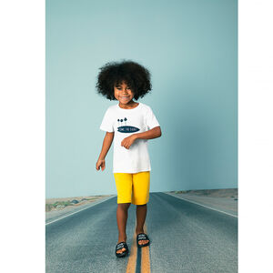 Σετ παραλίας μπλούζα + σορτς για αγόρι 